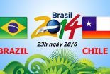 Dự đoán kết quả tỉ số trận Brazil - Chile: 2-1